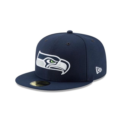 Seattle Seahawks Gorra | New Era NFL 59fifty Fitted Cap Mexico - Azules
